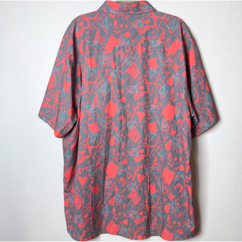 DIXXON Flannel Co SCREECH Sz 3X Party Shirt Button Up Hawaiian Camp Jet Ski Pink - Picture 3 of 13